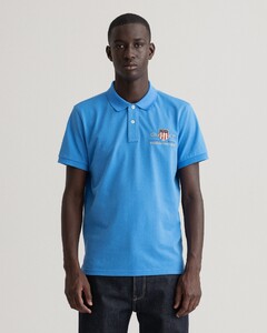 Gant Archive Shield Short Sleeve Piqué Polo Day Blue