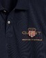 Gant Archive Shield Short Sleeve Pique Poloshirt Evening Blue