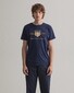 Gant Archive Shield Short Sleeve Shirt T-Shirt Avond Blauw