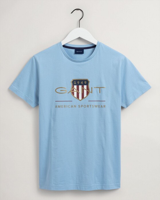 Gant Archive Shield Short Sleeve Shirt T-Shirt Capri Blue