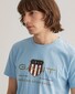 Gant Archive Shield Short Sleeve Shirt T-Shirt Capri Blue
