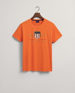 Gant Archive Shield Short Sleeve Shirt T-Shirt Pumpkin Orange