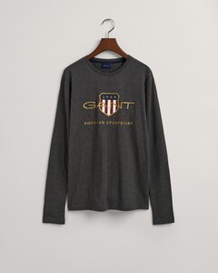 Gant Archive Shield T-Shirt Anthracite Melange