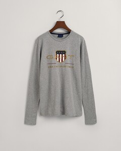 Gant Archive Shield T-Shirt Grijs Melange