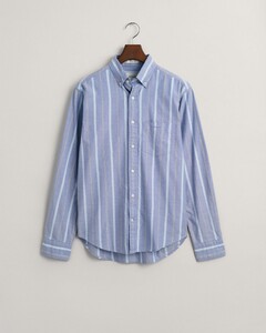 Gant Archive Striped Oxford Organic Cotton Shirt Rich Blue