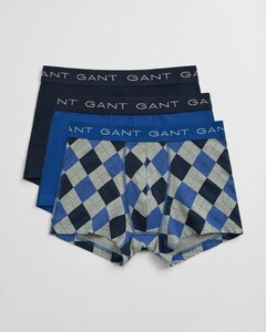 Gant Argyle Pattern Trunk 3Pack Ondermode Rich Blue
