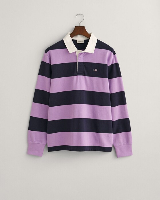 Gant Barstripe Heavy Rugger Pullover Orchid Lilac