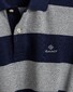 Gant Barstripe Piqué Rugger Poloshirt Grey Melange