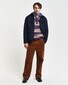 Gant Barstriped Rugger Pullover Deep Plum