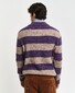 Gant Barstriped Rugger Pullover Deep Plum