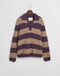 Gant Barstriped Rugger Pullover Deep Plum