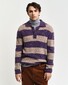 Gant Barstriped Rugger Pullover Deep Plum