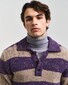 Gant Barstriped Rugger Pullover Deep Plum