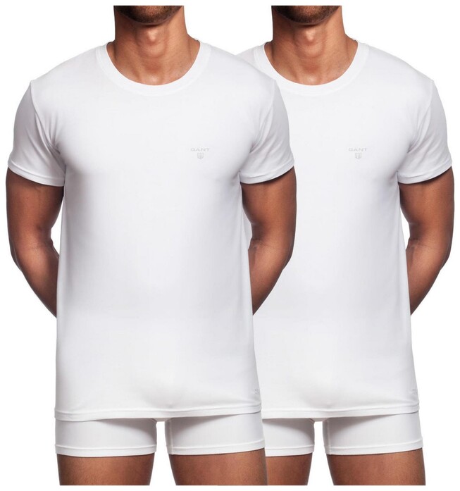 Gant Basic 2Pack Crew Neck T-Shirt White