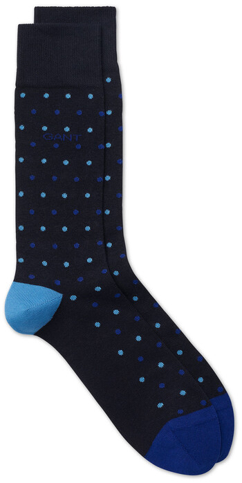 Gant Bi Color Dot Socks Sokken Navy