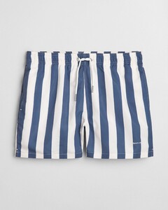 Gant Block Stripe Drawstring Swim Short Dusty Navy