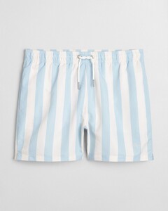 Gant Block Stripe Drawstring Swim Short Fresh Blue
