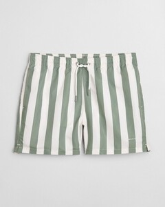 Gant Block Stripe Drawstring Swim Short Kalamata Green