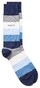 Gant Block Stripe Socks Sokken Classic Blue