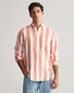 Gant Bold Stripe Linen Button Down Shirt Burnt Orange