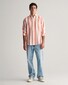 Gant Bold Stripe Linen Button Down Shirt Burnt Orange