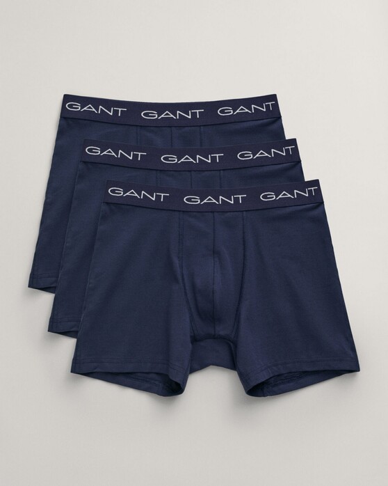 Gant Boxer Brief 3Pack Long Leg Length Ondermode Marine