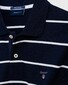 Gant Breton Stripe Piqué Polo Avond Blauw