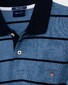 Gant Breton Stripe Piqué Poloshirt Denim Blue