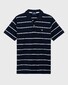 Gant Breton Stripe Piqué Poloshirt Evening Blue