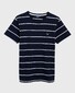 Gant Breton Stripe T-Shirt Avond Blauw
