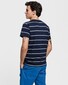 Gant Breton Stripe T-Shirt Avond Blauw