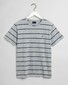 Gant Breton Stripe T-Shirt Grey Melange