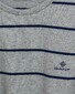 Gant Breton Stripe T-Shirt Grijs Melange