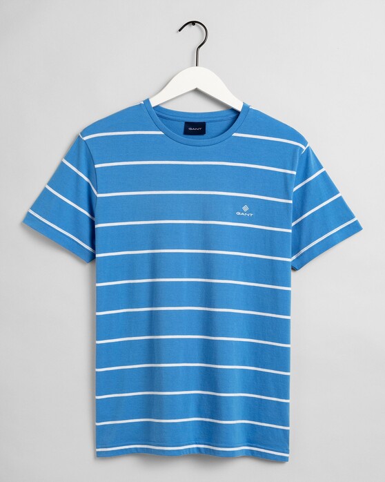 Gant Breton Stripe T-Shirt Pacific Blue