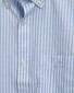 Gant Broadcloth Stripe Short Sleeve Overhemd Capri Blue