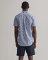 Gant Broadcloth Stripe Short Sleeve Overhemd College Blue