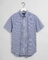 Gant Broadcloth Stripe Short Sleeve Shirt College Blue