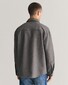 Gant Brushed Wool Blend Solid Color Overshirt Grijs Melange