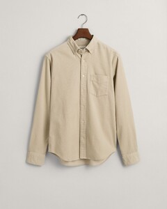 Gant Button Down Cotton Corduroy Overhemd Putty