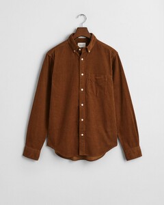 Gant Button Down Cotton Corduroy Shirt Cocoa