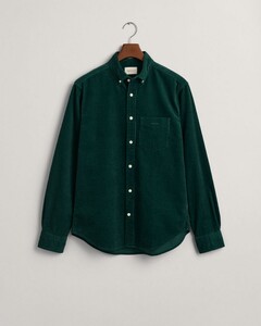 Gant Button Down Cotton Corduroy Shirt Tartan Green
