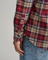 Gant Button Down Flanel Check Overhemd Plumped Red