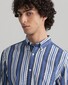 Gant Button Down Poplin Stripe Shirt College Blue