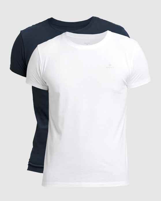Gant C-Neck 2Pack T-Shirt Navy-White