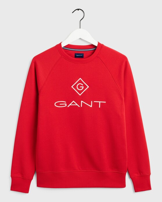 Gant C-Neck Sweat Pullover Bright Red