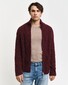 Gant Cable Zip Cardigan Vest Plumped Red