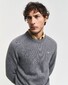 Gant Casual Cotton Crew Neck Pullover Dark Grey Melange