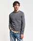 Gant Casual Cotton Crew Neck Pullover Dark Grey Melange