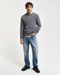 Gant Casual Cotton Crew Neck Pullover Dark Grey Melange