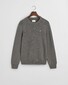 Gant Casual Cotton Crew Neck Pullover Dark Grey Melange